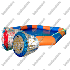 Бизнес-набор: Бассейн 7*7 м (1 шт), Водный роллер ПВХ (3 шт),насос (1 шт)