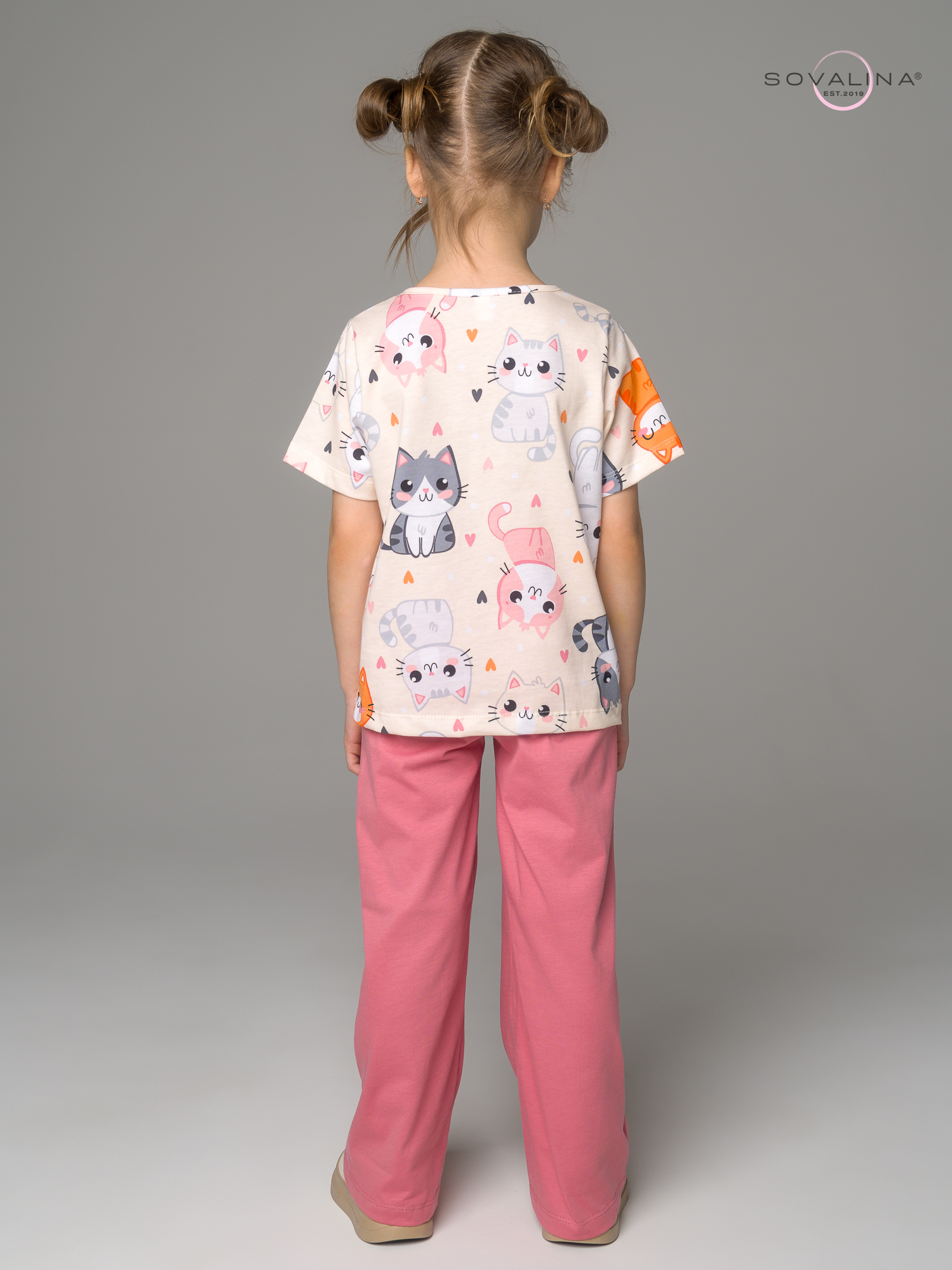 Костюм Лето солнечные котики-пудра