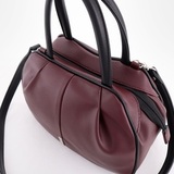 Сумка Саломея 479 наппа бордо + черный