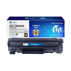 Картридж G&G, аналог HP CE278A, CE285A, CB435A, CB436A/ Canon 125, 126, 128, 712, 713, 725, 726, 728, 312, 313, 325, 326 2k с чипом