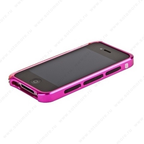 Бампер ELEMENT CASE Vapor 4 алюминиевый для iPhone 4s/ 4 розовый