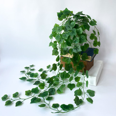 №2 Ампельное растение, искусственная зелень, лиана зеленая, листья Винограда свисающие, 100 см.