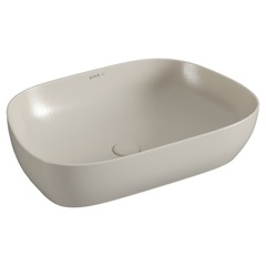 Vitra 7993B066-0016 Чаша Outline Recycled, форма трапеция, 63x42 см, без перелива, матовый тауп фото