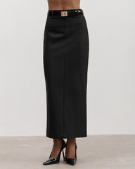 Юбка макси в полоску