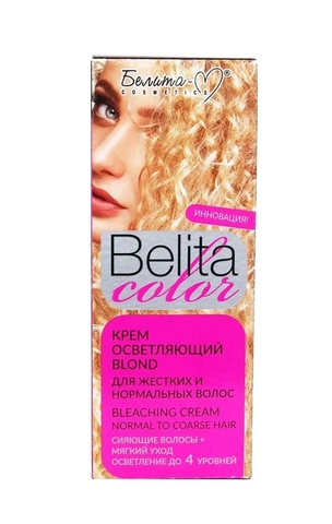 Крем осветляющий Blond  BIELITA COLOR для жестких и нормальных волос 50г Белита-М