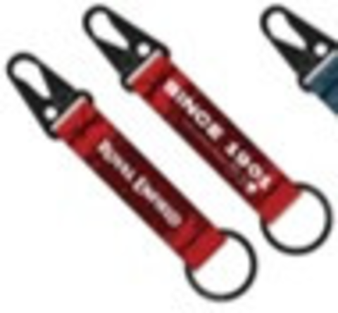 Брелок для ключей карабин SINCE 1901 POLYESTER KEYCHAIN RED