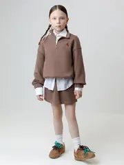 юбка  для девочки  КР 7149/капучино к631