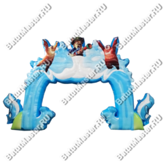 Надувная арка «Мишки на волнах»