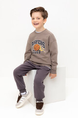 джемпер  для мальчика  КР 302392/коричневый