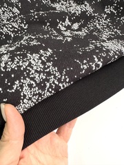Трикотаж жаккардовый, футер 3-х ниточный, Графит