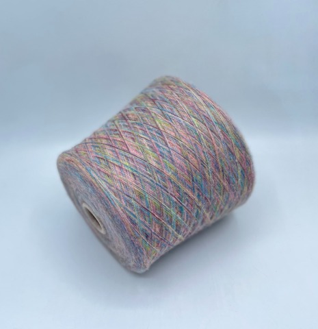 Бобинная пряжа,2200м,Pannetto multicilor, 65% Меринос, 35%Полиамид,Мультиколор,37063