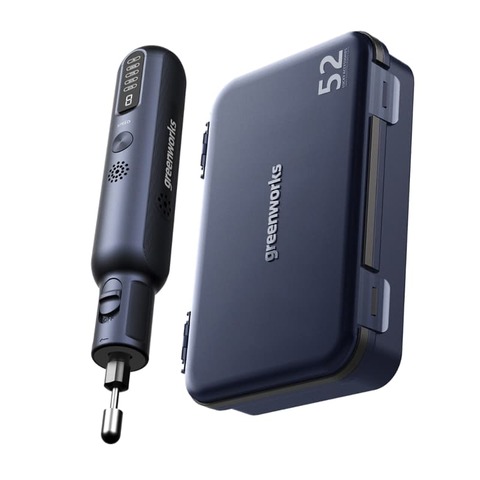 Гравер Greenworks GPT-8VRT 8V с оснасткой (52 шт) аккумуляторный