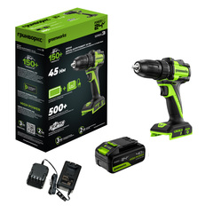 Дрель-шуруповерт Greenworks DD345 24V (27/45Нм) аккумуляторная, без АКБ и ЗУ