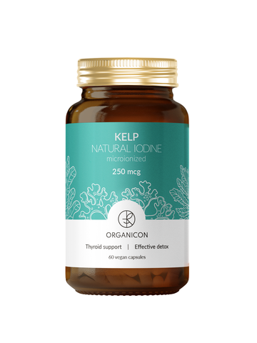 ORGANICON KELP органический йод микроионизированный банка 60 капсул