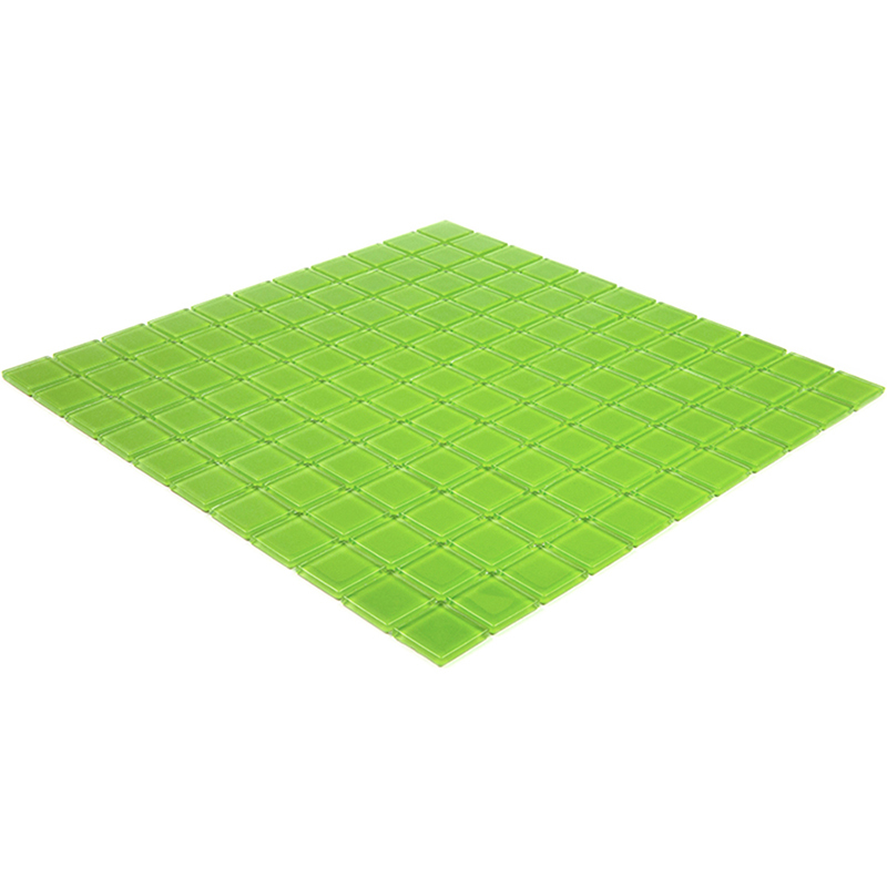 A-044 Мозаика из стекла Natural Color palette зеленый квадрат глянцевый