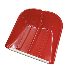 69-0-444 Лопата снегоуборочная, пластиковая,с алюминиевой планкой, без черенка, 410х420мм, цветная (РемоКолор)