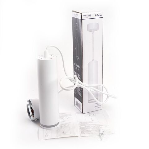 Подвесной светильник Feron ML1708 35W MR16 белый  55*280