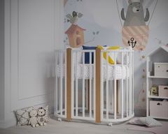 Кроватка детская Incanto Nuvola Exclusive 5 в 1 цвет белый/бук