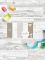 Набор платочков-слюнявчиков Mjölk Грибочки