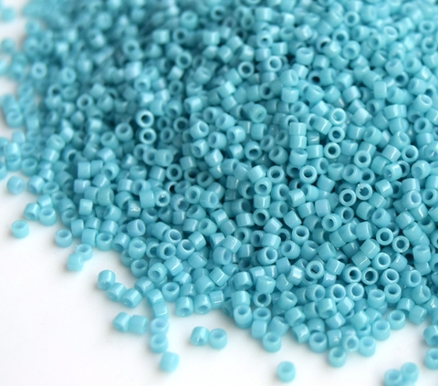 DB-2128 Бисер цилиндрический Миюки делика 11/0 /Miyuki delica 11/0 Duracoat Opq Nile Blue