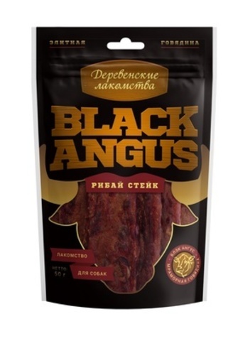 Деревенские лакомства для собак Black angus рибай стейк 50г