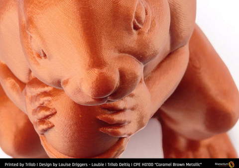 Пластик для 3D-принтера Fillamentum CPE HG100 Caramel Brown Metallic