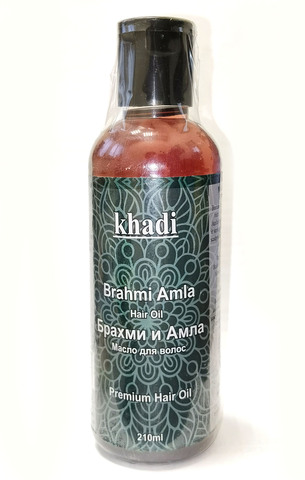 Масло для волос Кхади 'Khadi Brahmi & Amla' Брахми, Амла 210мл