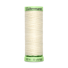 Нить Top Stitch 30/30 м для декоративной отстрочки, Gutermann, 001 молочный