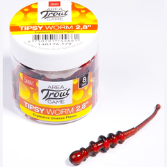 Слаги съедобные LJ Pro Series Tipsy Worm 2,8 in (71 мм), цвет T72, 8 шт