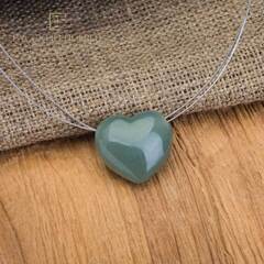 Подвеска "Сердечко". Морская волна