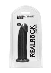 Черный фаллоимитатор Silicone Dildo Without Balls - 22,8 см. - 