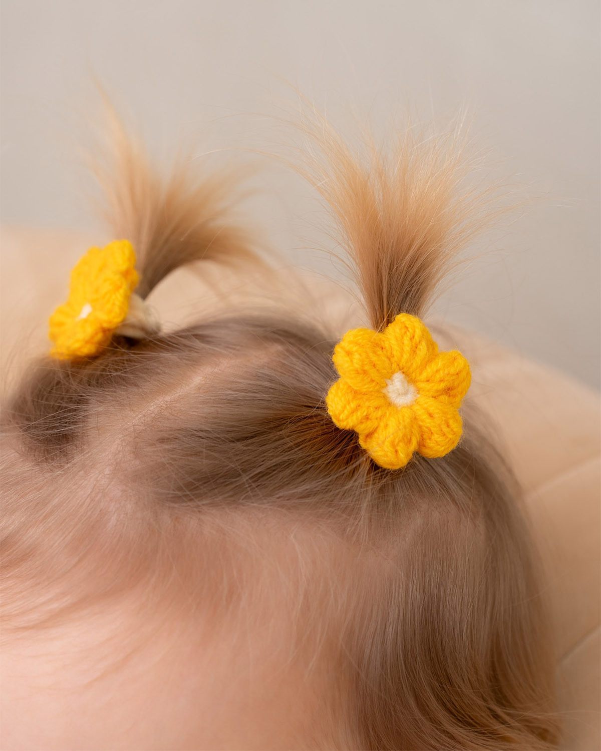 Вязаный бантик FLOWER (2 шт.)