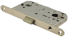 Замок под цилиндр пластиковый P85-11SN (мат.никель) тех. упаковка с ответной планкой