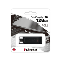 USB-накопитель Kingston DT70/128GB Type-C 128GB Чёрный