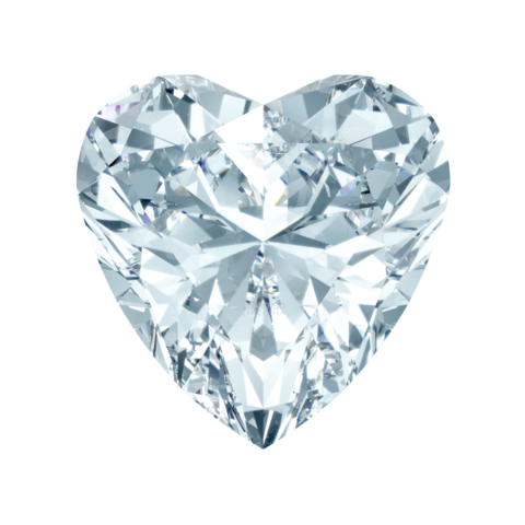 Фианит Сердце от 3х3 до 6х6 мм