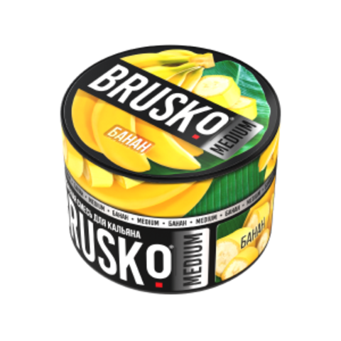 Бестабачная смесь для кальяна BRUSKO 50г MEDIUM - Банан