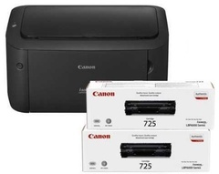 Принтер Canon i-SENSYS LBP6030B + 2 дополнительных картриджа 725