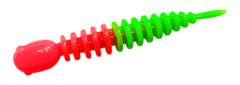 Силиконовые приманки Trout Bait Chub 50 (50 мм, цвет: Красно-зелёный, запах: сыр, банка 12 шт.)