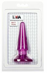 Фиолетовая анальная пробка BUTT PLUG - 9,5 см. - 