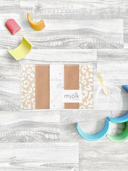 Набор платочков-слюнявчиков Mjölk Sand Leopard