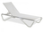Шезлонг-лежак металлический Wave белый Турция