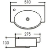 Aquatek AQ5329-00 раковина 510*275*130