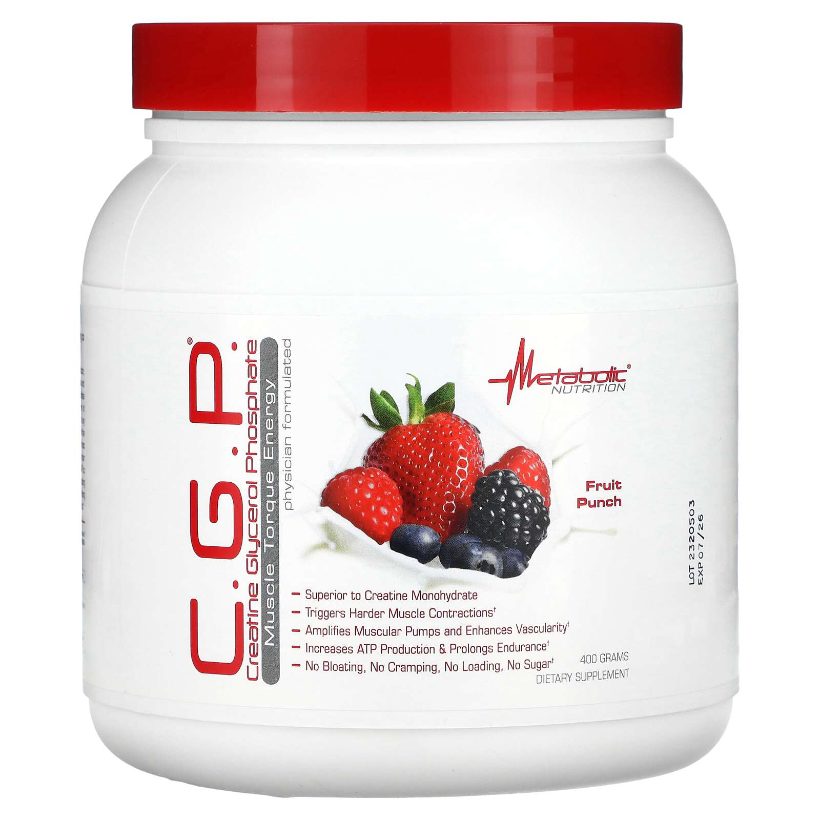 Metabolic Nutrition, CGP, фруктовый пунш, 400 г MTB-71252 – купить за 5 ...
