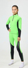 Детский раздельный гоночный комбинезон NordSki Jr.Base Lime/Black