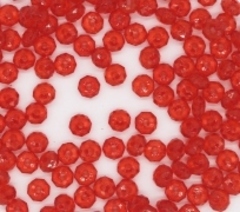 Бусины гранёные плоские пришивные акрил, Ø 6 мм, 50 гр