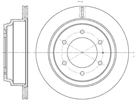 Диск тормозной вентилируемый G-brake  GR-02149