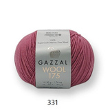 Пряжа Gazzal Wool 175 331 бордово-красный