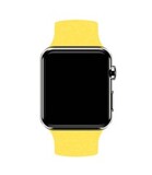 Силиконовый эластичный ремешок без застежек 42 мм / 44 мм / 45 мм / 49 мм для Apple Watch (размер - 147 мм) (Желтый)