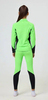 Детский раздельный гоночный комбинезон NordSki Jr.Base Lime/Black