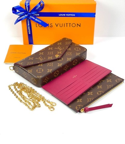 Клатч Louis Vuitton Felicie канва Monogram коричневый